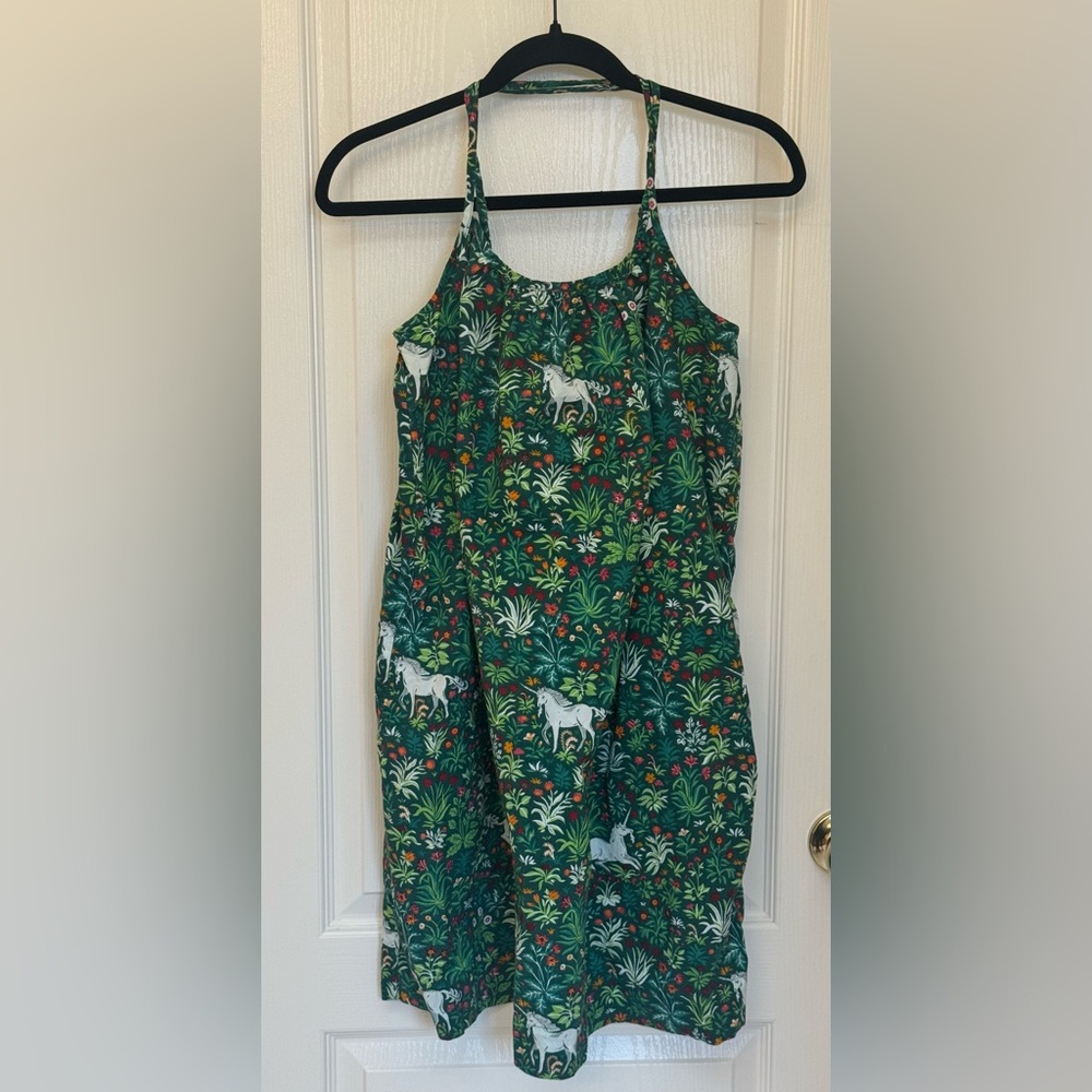 Printfresh Unicorn Garden Cami Nightgown Pajama Sz Medium